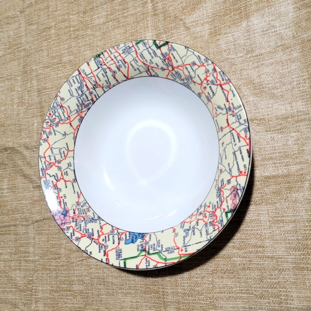 Omnibus Habitat Americana American Roadside 7.5 inch Bowls - Set of 5 - Picture 2 of 4